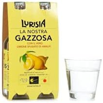 Lurisia "La Nostra Gazzosa" Italian Soda (4 Pack, 275ml Bottles) [ Italian Import ]