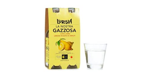 Lurisia "La Nostra Gazzosa" Italian Soda (4 Pack, 275ml Bottles) [ Italian Import ]