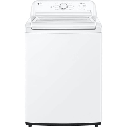 LG WT6105CW 4.1 cu. ft. Top‑Load Washer – White, TrueBalance® Anti‑Vibration, 8 Wash Cycles, Large Capacity, Direct Drive Motor, SmartDiagnosis™