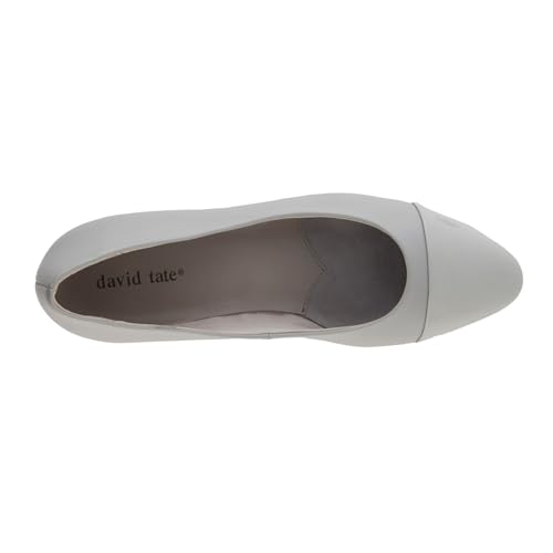 David Tate Colette Light Gray Nappa 9 WW (EE)2