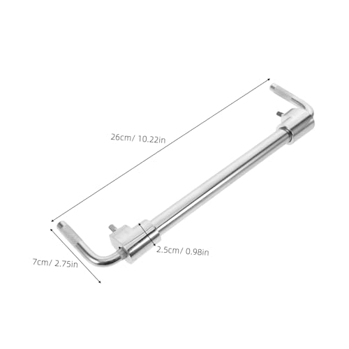 Abrazadera metálica para cowbell de doble cabeza con instalación rápida y ajuste preciso del ángulo, accesorio para aro de bombo, ideal para actividades al aire libre y giras miniatura 2