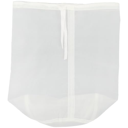 SHINYPASING Bolsa de Filtro de Nailon Reutilizable para Leche de Soja y Frutos Secos, Bolsa de Malla Cordón Ajustable 20x30 Cm para Preparación de Vino, Café y Alimentos Caseros