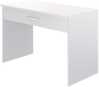 Amazon Brand - Movian Indre Computer Desk with 1 drawer, Home Office table, 56 x 110 x 73cm, White