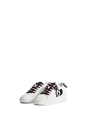 Desigual Damen Shoes_Fancy_Mickey 1000 White Sneaker, 39 EU