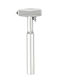 ELECOGO 2-in-1 Car Safety Hammer and Seatbelt Cutter Shatters Double-Layer Laminated Glass, All-Metal Tesla-Inspired Design for Cars, Trucks, SUVs, Silver