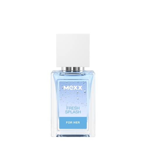 Mexx Fresh Splash For Her, Eau de Toilette, blumig-frischer Damenduft, Glasflakon mit Zerstäuber, 15 ml