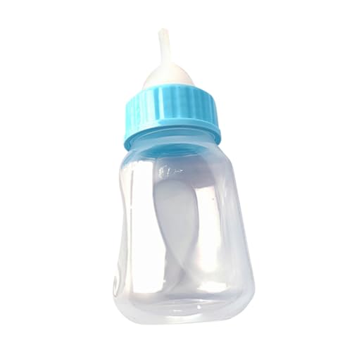 ノーブランド品 子猫用哺乳瓶 ペットフィーダー シリコン製ミルクボトル 小型ペット用 簡単給餌 子犬と子猫用 2個セット