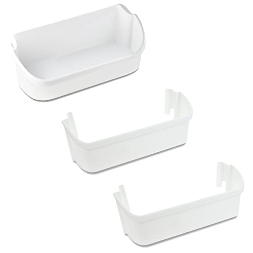 UPGRADED Lifetime Appliance 240356401 & 2 x 240323001 Refrigerator Door Shelf Replacement Bin Compatible with Frigidaire Replacement Parts, Refrigerator Shelf