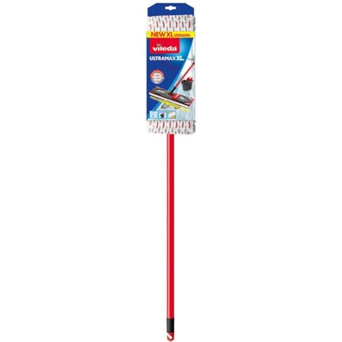 VILEDA Mop Ultramax XL Microfiber Red White