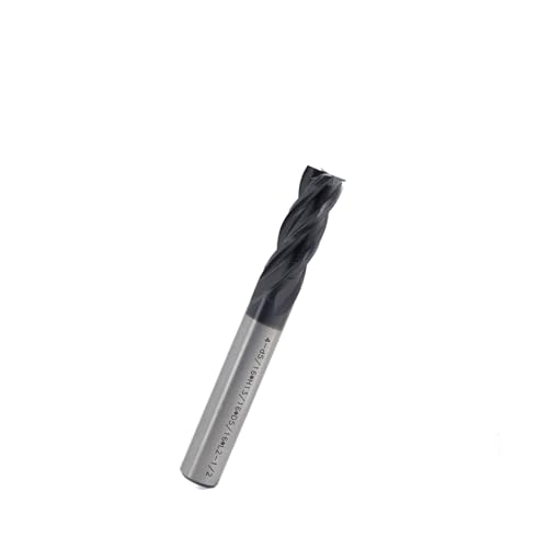 Image of Square End Mill JESTUOUS Carbide 4 Spiral Flute Titanium Coating Drill Bits 5 /16 inch Shank Dia.13 /16 inch Cut Length for Milling Metal,1 Piece