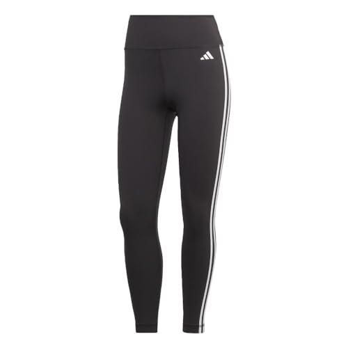 adidas Damen Train Essentials 3-Stripes High-Waisted 7/8 Leggings, Black, L
