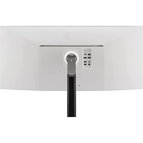 Lg 38Wq88C-W 37.5 Inch Curved Ultrawide Qhd Plus (3840X1600) Monitor With Ergo Stand Bundle With 2X 6Ft Universal 4K Hdmi 2.0 Cable, Universal Screen Cleaner And 6-Outlet Surge Adapter #TOP4