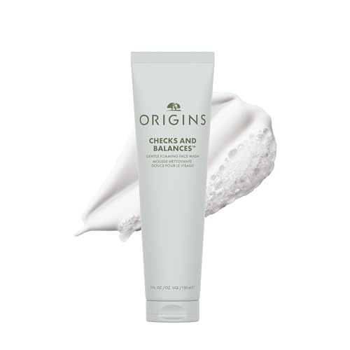 Origins Checks and Balances Gentle Foaming Face Wash for Men and Women | Gently Cleanses Without Stripping Skin | For Sensitive Skin | Fragrance-Free, 5 Fl Oz