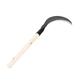 UPKOCH Garten Sichelmesser Manganstahl Mit Langem Scharfe Hand Sense Für Effektives Jäten Und Kultivieren Und Langlebig Für Gartenarbeit