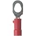 Panduit PV18-610R-CY Ring Terminal, Vinyl Expanded Insulation, 22 - 18 AWG Wire Range, #6, #8, #10 Stud, 0.25" Center Hole Diameter (100-Pack)