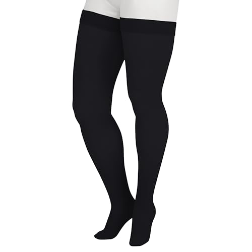 Image of Juzo Soft 2001 Knee-High 20-30 mmHg Closed Toe Compression Stocking with Silicone Top Band for Men & Women, Petite