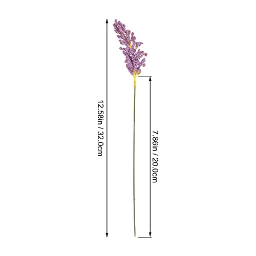 Ramo de 5 flores artificiales simulando trigo para decoración miniatura 7