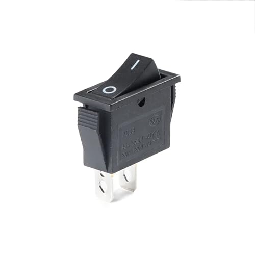 Microinterruptor cocina eléctrica KCD3 interruptor de palanca tipo barco balancín negro 2P