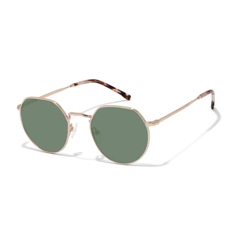 Lunettes de soleil polarisées homme en métal rétro protection UV400