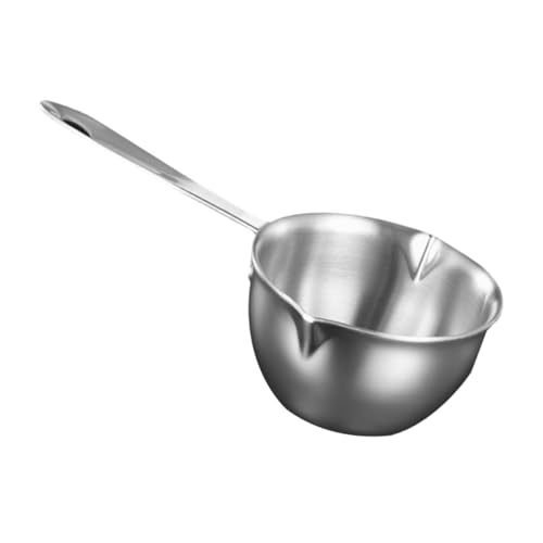 Garneck Oil Splashing Pot Multi-purpose Lightweight Portable Cheese Melting Pot Stainless Steel