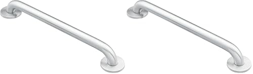 Moen DN8712 Bathroom Safety 12-Inch Stainless Steel Bathroom Grab Bar, Stainless (Pack of 2) image 5