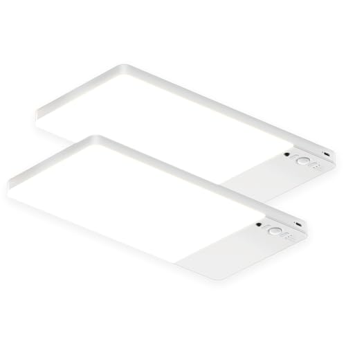 FULEN 2 Pack Rechargeable Motion Sensor Ceiling Light...