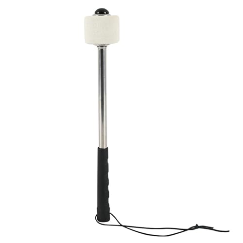 Baquetas Durm Hammer antideslizantes para percusión, con cabeza de fieltro y mango de acero inoxidable, duraderas y prácticas