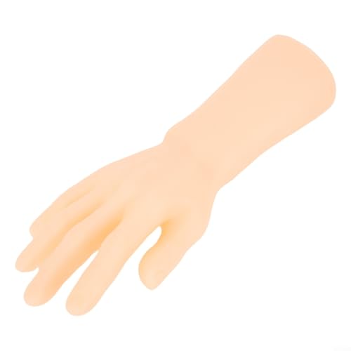 Gettimore Maniquí de silicona para hombre, modelo de mano, exhibidor de joyas, reloj para anillo, pulsera, soporte para guantes, tono de piel de 30 cm