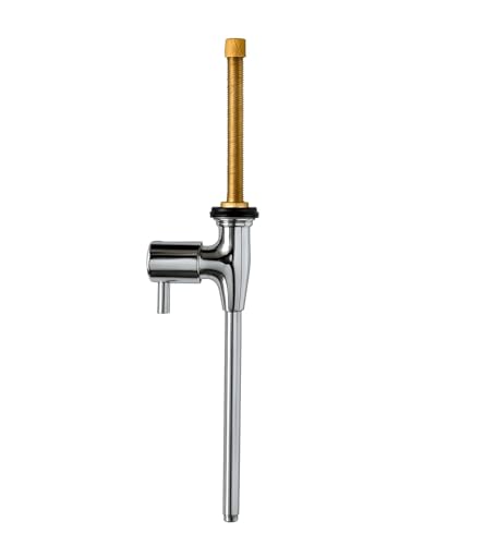 Image of Happy Homes Brass Inverted RO Tap - Ideal for Cupboard RO Water Purifiers - Durable Drinking Water Filter Tap (Steel Silver)