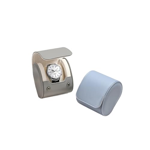 Boîte de rangement montre 2 fentes gris clair de qualité - 4