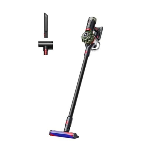 Dyson V8 Cyclone Aspirapolvere senza filo, 150 AW, 60 minuti di autonomia, Spazzola Motorbar anti groviglio, accessori combinati, stazione di ricarica a muro