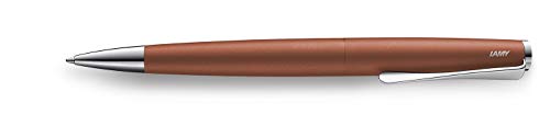 LAMY studio Kugelschreiber 266 – Zeitloser Kuli in der Farbe Terracotta aus rostfreiem Edelstahl und propellerförmigem Clip – Strichbreite M
