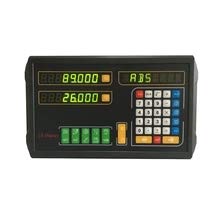 2Axis DRO RS232 LED Economical DRO Digital Readout Display Screen Monitor Multi-function for Linear Scale Magnetic Scale Rotary Encoder Lathe Milling Bridgeport Knee Milling Drill Machine