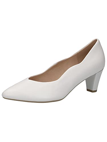 Caprice Damen 9-9-22400-26 Closed Toe Heels, White Nappa, 39 EU