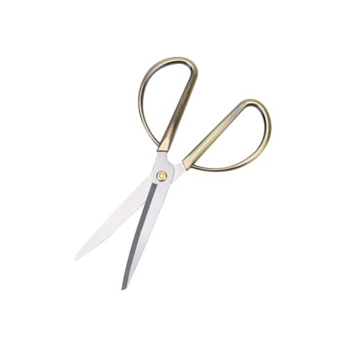Mogoostry 6.5" Bronze Scissors All Purpose Household All-metal Scissors Stainless Steel Sharp Cutting Shears