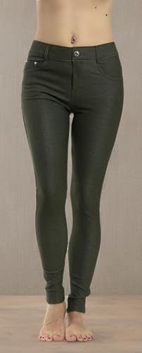 Image of Prolific Health Women's Jean Look Jeggings Tights Slimming Many Colors Spandex Leggings Pants Capri S-XXXL