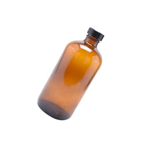 Cabilock 4pcs Brown Glass Bottles with Lid Storage Jam Jars for Kitchen Honey and More Multifunctional Sealing Pots for Home Use