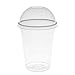 Price comparison product image AIOS 50 x Smoothie Cups with Dome Lids Made from Stronger Gauge Recyclable PET (400ml/14oz)