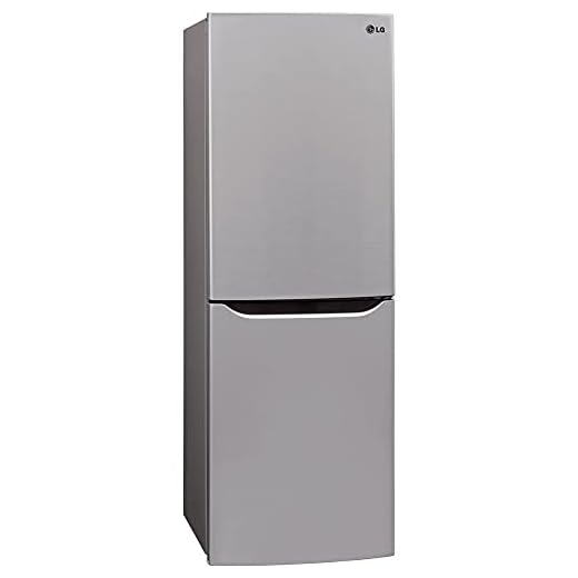 RV Refrigerator LG LBNC10551V 10.1 Cu. Ft. Refrigerator with Bottom Freezer in Platinum Silver with Reversible Door Refrigerator
