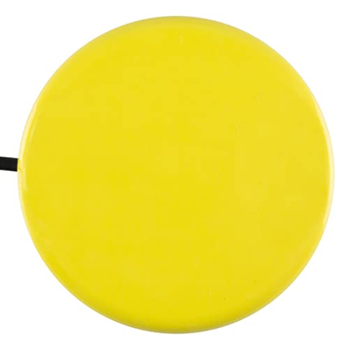Image of AbleNet Buddy Button Switch Yellow - Assistive Technology Interactive Switch for Communication and Accessible Play - Product# 57500