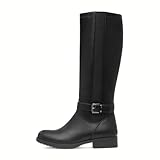 Lilley Womens Black Zip Up Knee High Boot - Size 6 UK - Black