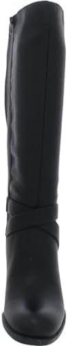 SOUL Naturalizer Womens Triya Block Heel Wide Calf Tall Boot Black Smooth 6 M | Image 2