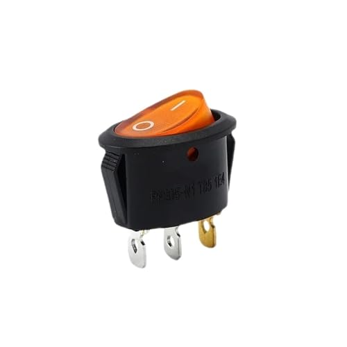 Interrupteur de bateau KCD1 orange et cuivre pour appareil électrique x2