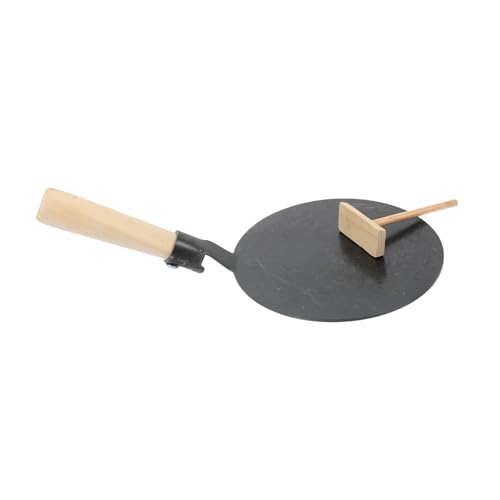 NAMOARLY 1set Crepe Frying Pan Non-stick Pancake Cooking Pan Spreader for Easy Breakfast Cooking for Home Restaurant Use