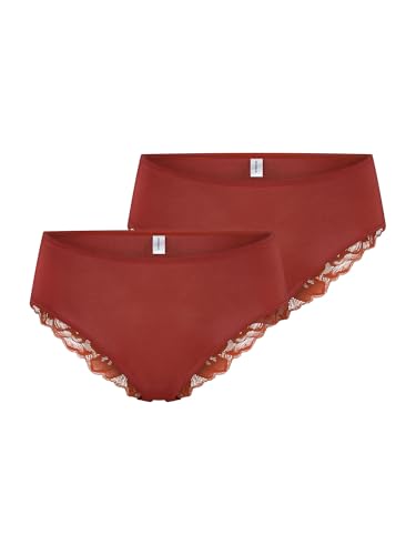 Schiesser lot de 2 slips brésiliens pour femme en coton stretch
