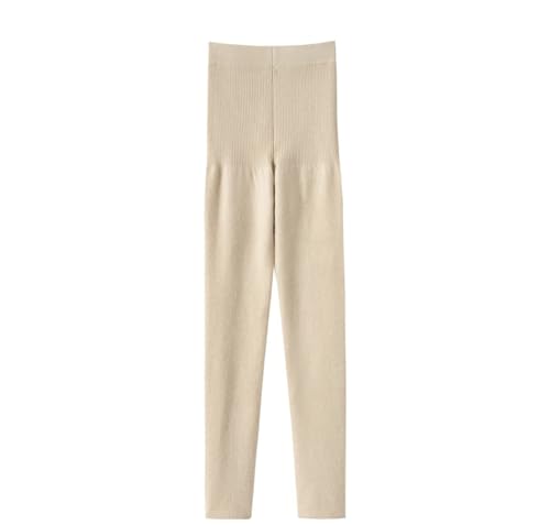 Leggings de cachemira mujer elasticos pantalones punto suaves basicos 6