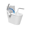JumboTIGER Toilet Safety Rails for Elderly,Handicap Toilet Seat with Foldable Handles,Toilet Rails for Seniors,Handicap, Pregnant,Heavy Duty Toilet Safety Frames Rails with Arms,Toilet Assist Rails