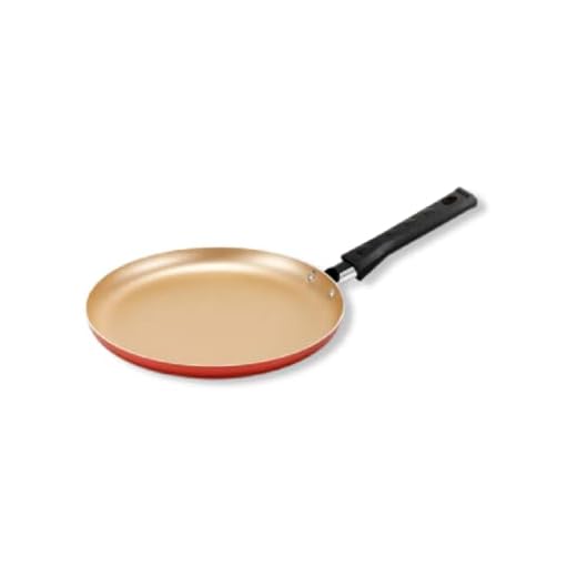Frigideira Panquequeira 22cm Antiaderente Cereja com Dourado Não Gruda Panqueca Tapioca Crepioca