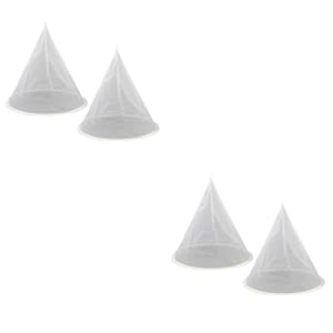 4 Pcs Honey Filter Net Kitchen Gadget Fine Mesh Strainer Honey Strainer Net Honey Filter Mesh Beekeeping Equipment Honey Filter Tool Milk Filter Kitchen Tools Mesh Filter Net White