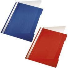 50 X LEITZ Plastic Hefter A5 PVC blau 4197-00-35